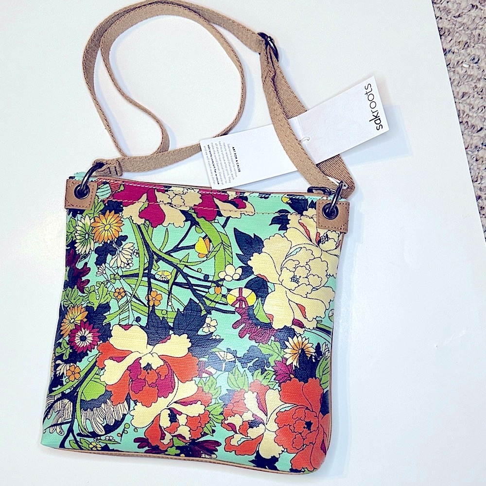 Sakroots ❤️ SOLD ❤️ Exclusive Artist Print Flower Power Crossbody - Picture 3 of 9